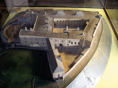 Modelo del castillo de Carlos II, 1799 de Revd. William Mounsey