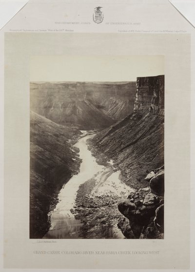 Grand Cañon, Colorado River, Mouth of Kanab Wash, Looking West de Reverend George Wilson Bridges