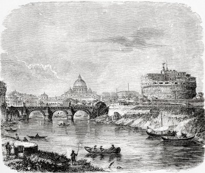 San Pedro con el puente y Castel Sant