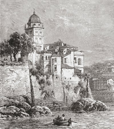 El Arsenal de Génova, norte de Italia, a finales del siglo XIX. De Italian Pictures by Rev. Samuel Manning, publicado hacia 1890. de Reverend Samuel Manning