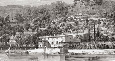 La isla de Palmaria, frente a La Spezzia, Italia, a finales del siglo XIX. De Italian Pictures by Rev. Samuel Manning, publicado hacia 1890. de Reverend Samuel Manning