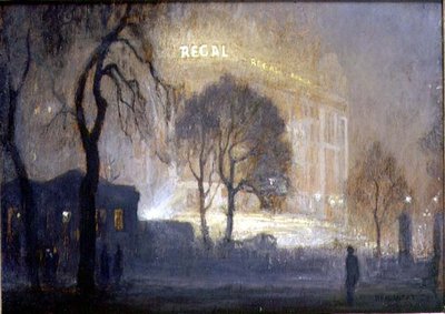 El Regal desde Hyde Park en una Noche Nebulosa de Rex Vicat Cole