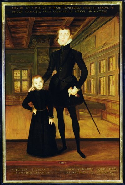 Henry Lord Darnley (1545-67) y Charles, Conde de Lennox (1555-76) después de Hans Eworth (c.1525-c.1578) de Rhoda Sullivan