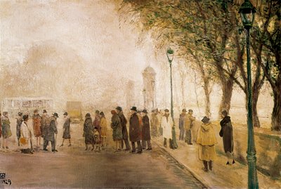 Le passage. (Óleo sobre lienzo de Ricardo Baroja