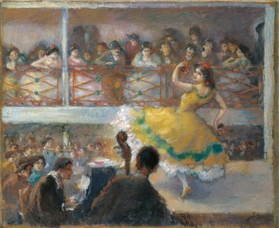 Flamenco - Canals, Ricard (1876-1931) - Óleo sobre lienzo - 61,5x74,5 - Museo Carmen Thyssen, Málaga de Ricardo Canals y Llambi