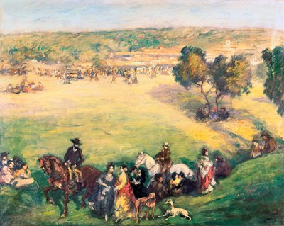 El prado. Pintura de Ricard Canals i Llambi (1876-1931). de Ricardo Canals y Llambi