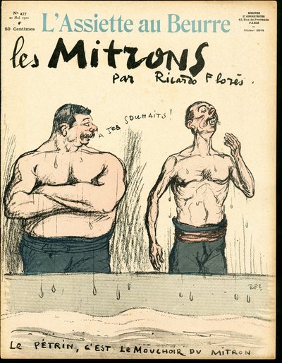 Portada de The Butter Plate, número 477, Satirique en Couleurs de Ricardo Flores