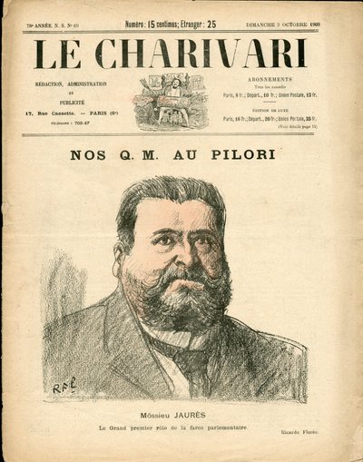 Portada de The Charivari, Satírico en colores de Ricardo Flores