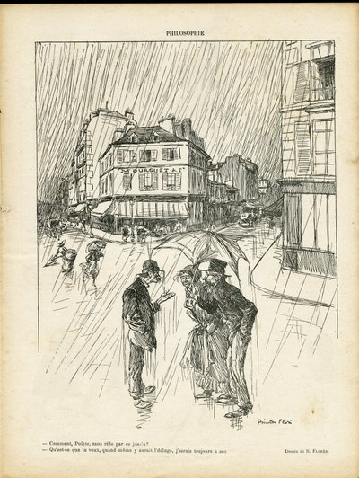 Ilustración de Ricardo Flores (1878-1918) en Le Rire de Ricardo Flores