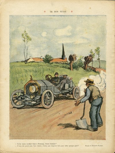 Ilustración de Ricardo Flores (1878-1918) en Le Rire de Ricardo Flores