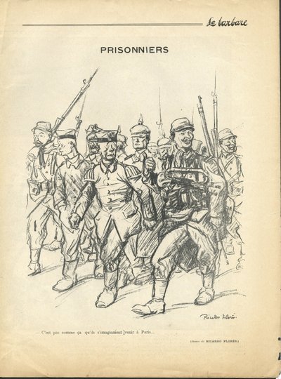 Ilustración de Ricardo Flores en El Bárbaro, No. 4 de Ricardo Flores