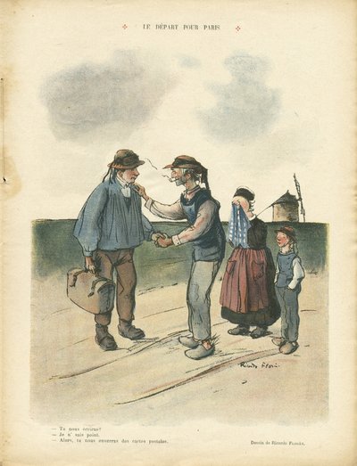 Ilustración de Ricardo Flores (1878-1918) en Le Rire de Ricardo Flores