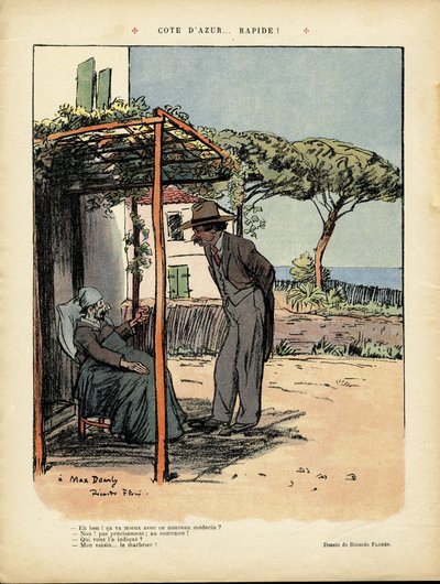 Ilustración de Ricardo Flores (1878-1918) en Le Rire, 24/02/12 - Cote d