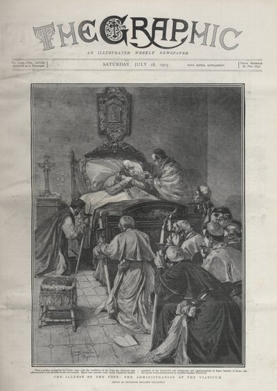 La enfermedad del Papa - La enfermedad del Papa León XII, el Papa recibiendo a los Cardenales, 14 de julio de Riccardo Pellegrini