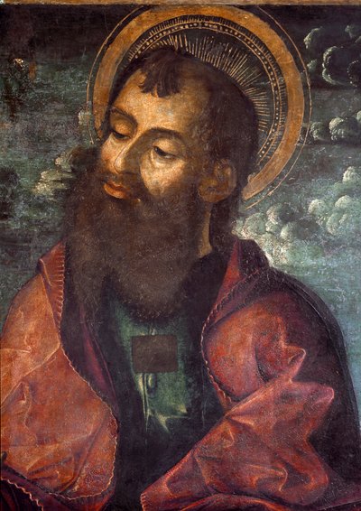 San Pablo y San Pedro Detalle de la representación de San Pablo. Pintura de Riccardo Quartararo (siglos XV-XVI) 1493 Dim. 216x155 cm Palermo, Galleria Regionale della Sicilia, inv. 53 de Riccardo Quartararo