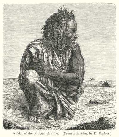 Un faquir de la tribu Shukuriyeh de Richard (after) Buchta