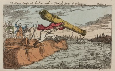 El barón Munchausen roba un cañón turco de John Pardon