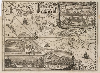 Mapa hidrográfico del Golfo Pérsico de John Pardon