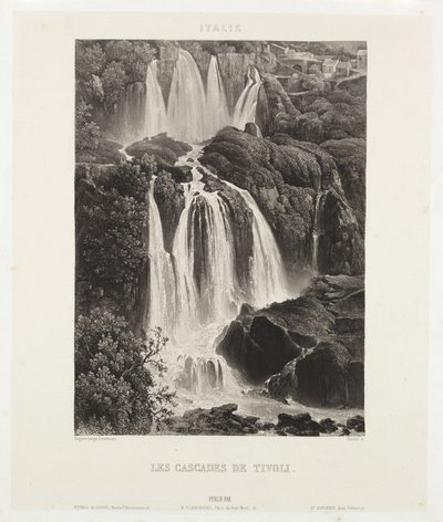 Las cascadas de Tívoli, c. 1841 de John Pardon