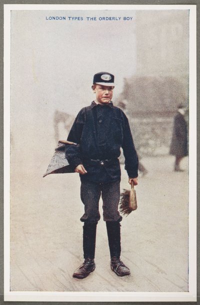 Tipos de Londres: El Chico Ordenado (c. 1914) de John Pardon