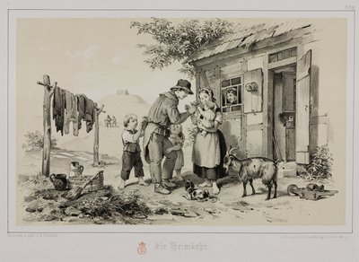 Minero regresando a casa, Alemania, c. 1851 de John Pardon