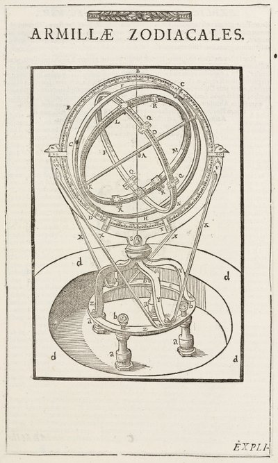 Esfera armilar zodiacal de Tycho Brahe (antes de 1570) de John Pardon