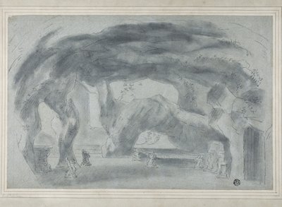 Interior de una gruta de Richard (attr.to) Wilson