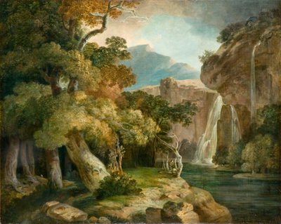 Río en Penegoes (óleo sobre lienzo) de Richard (style of) Wilson