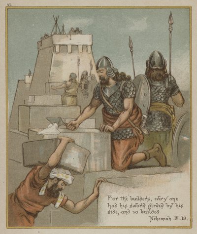 Constructores, cada uno con su espada ceñida a su lado de Richard Andre