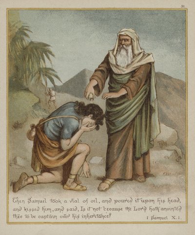 Samuel ungiendo a David de Richard Andre