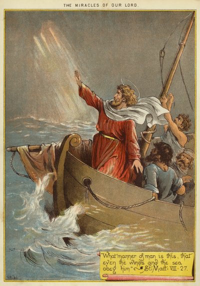 Los milagros de Cristo: Jesús calma la tormenta de Richard Andre