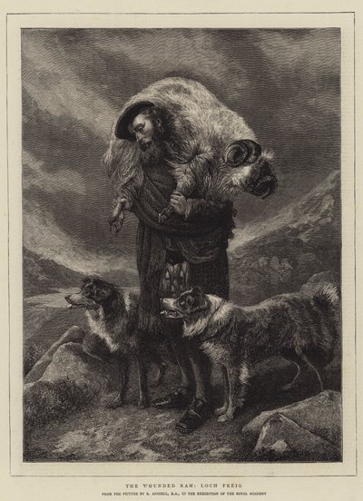 El carnero herido, Loch Freig de Richard Ansdell