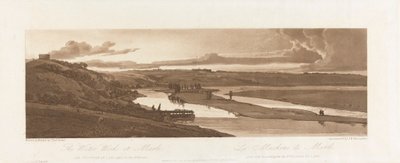 Las obras hidráulicas de Marli, y St. Germain en Laye visto en la distancia 1803; Lámina 15 de Vistas en París, el volumen de Emanuel calco de la placa B1981.25.2624 de Richard Banks Harraden