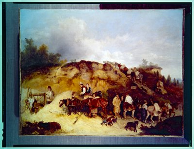 Graveras, una escena de la naturaleza (lienzo) de Richard Barrett Davis