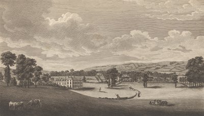 Preston Hall en Aylesford, en el Condado de Kent, del libro de Edward Hasted, La Historia y..., 1777-90 de Richard Bernard Godfrey