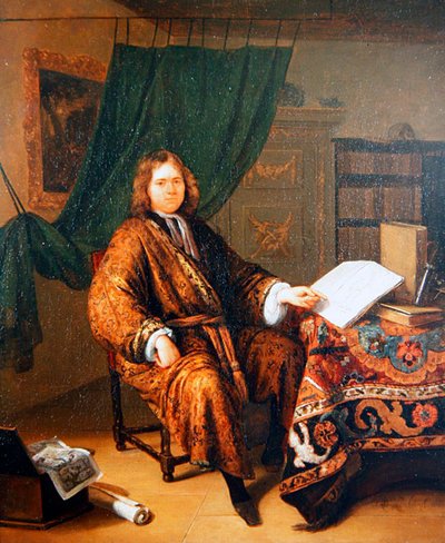 Conocedor en su biblioteca de Richard Brackenburgh