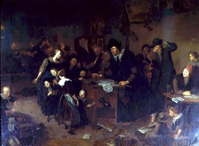 Interior de una escuela de Richard Brakenburg