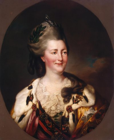Retrato de Catalina II de Richard Brompton