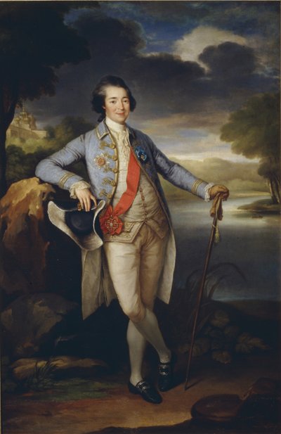 Retrato del Príncipe Alexander Kurakin de Richard Brompton