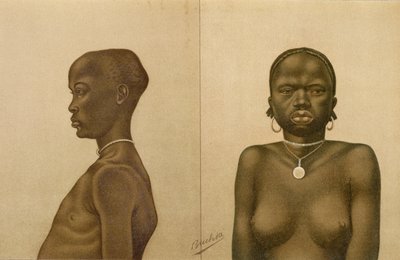 Niño Waganda y niña Dinka, de 