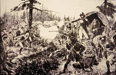 Batalla de Brandywine de Richard Caton (after) Woodville