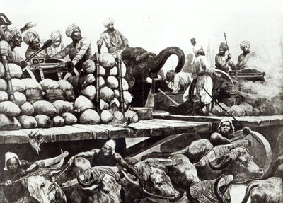 Batalla de Plassey, 23 de junio de 1757 de Richard Caton (after) Woodville
