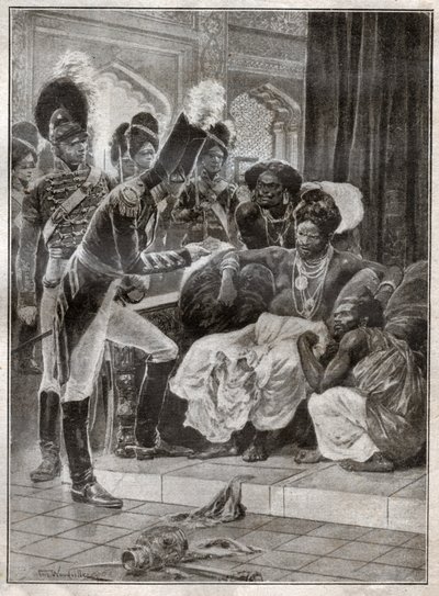 Sri Vikrama Rajasinha, rey de Kandy (Sri Lanka) destituido por los ingleses en 1815. 1924 de Richard Caton (after) Woodville