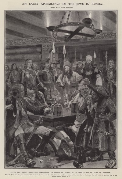Una aparición temprana de los judíos en Rusia de Richard Caton II (after) Woodville