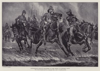 La caballería de Dundonald persiguiendo a los bóers en el norte de Natal de Richard Caton II (after) Woodville