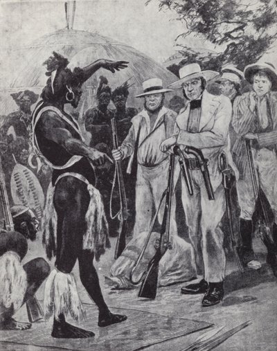 Francis Farewell de The Farewell Trading Company, fundador de la Colonia de Port Natal en el sur de África de Richard Caton II (after) Woodville