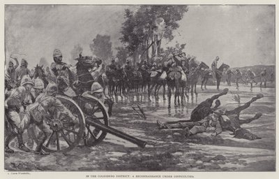 En el Distrito de Colesberg, un reconocimiento bajo dificultades de Richard Caton II (after) Woodville
