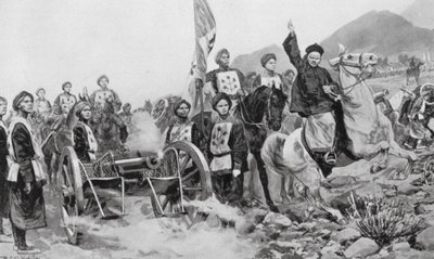 La guerra chino-japonesa de Richard Caton II (after) Woodville