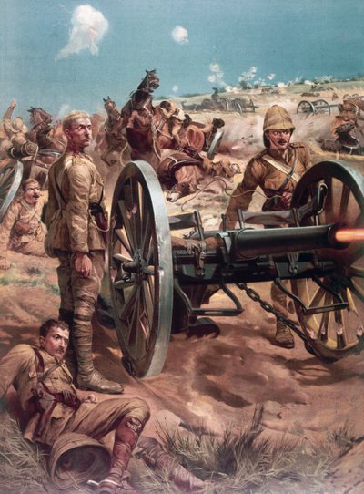 El último disparo en Colenso, el teniente Roberts gana su VC de Richard Caton II (after) Woodville
