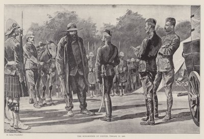 La rendición de Cronje, 27 de febrero de 1900 de Richard Caton II (after) Woodville